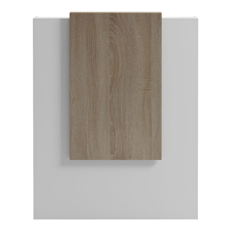 Reception desk Zowel pakoworld with LED white - sonoma 90x40x110cm