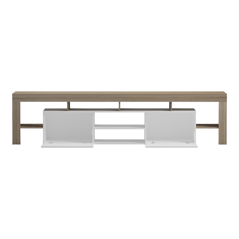 Liner TV cabinet pakoworld sonoma-white 210x40x50cm