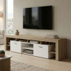 Liner TV cabinet pakoworld sonoma-white 210x40x50cm