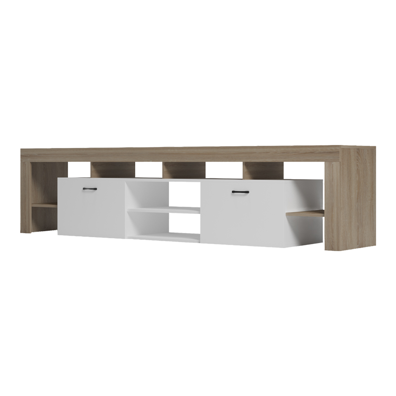 Liner TV cabinet pakoworld sonoma-white 210x40x50cm