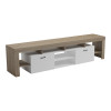 Liner TV cabinet pakoworld sonoma-white 210x40x50cm