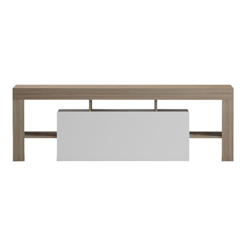 Liner TV cabinet pakoworld sonoma-white 150x40x50cm