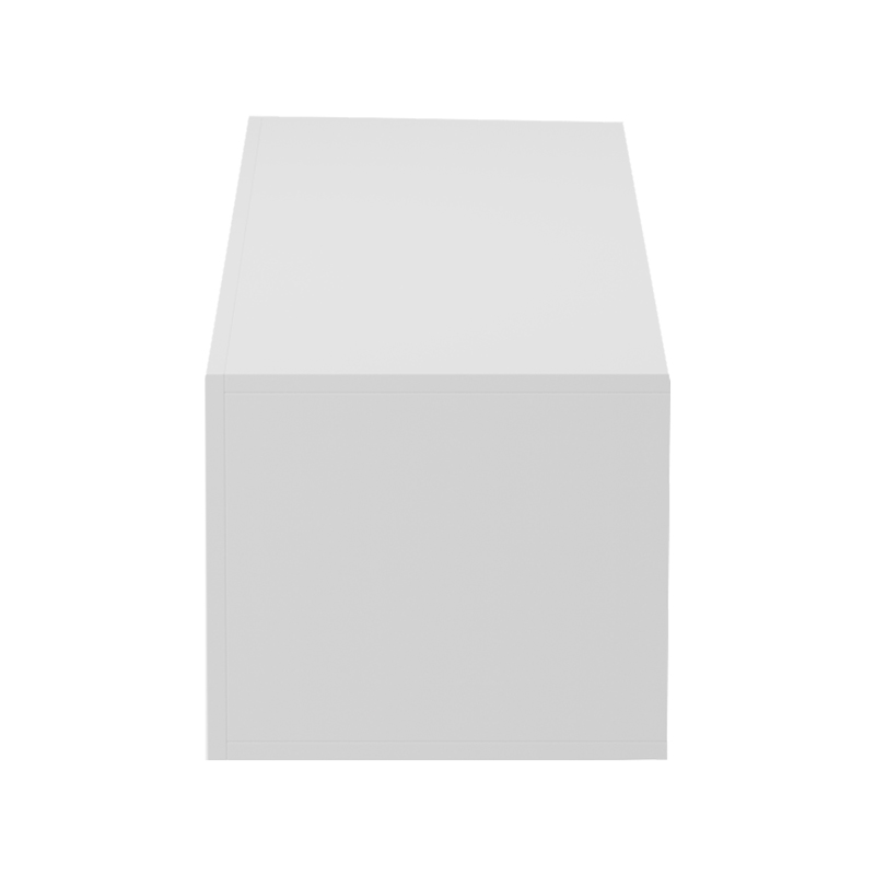 Wall-mounted TV cabinet with led Rival pakoworld white 120x35x30cm