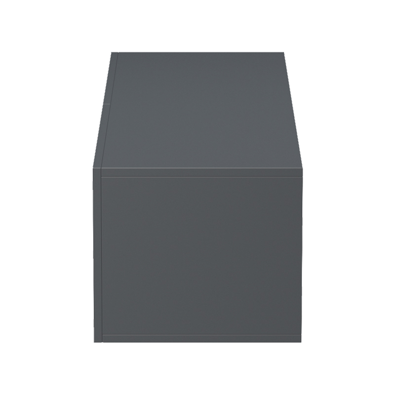 Wall-mounted TV cabinet with led Rival pakoworld anthracite 120x35x30cm