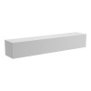 Wall-mounted TV cabinet with led Rival pakoworld white 180x35x30cm