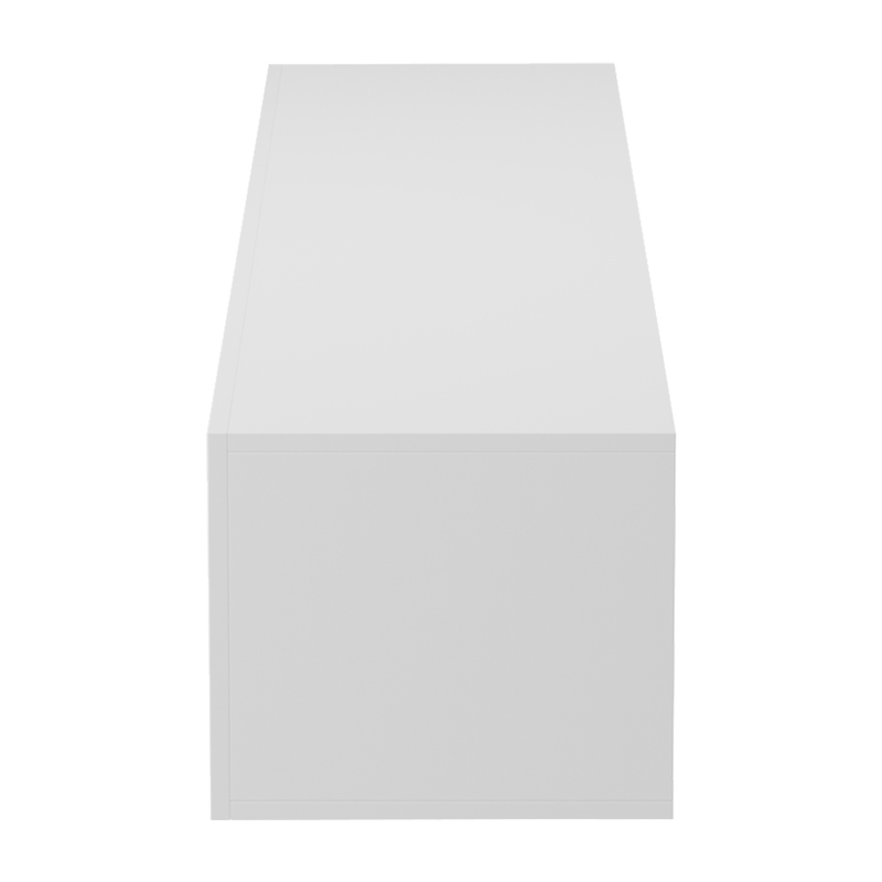 Wall-mounted TV cabinet with led Rival pakoworld white 180x35x30cm