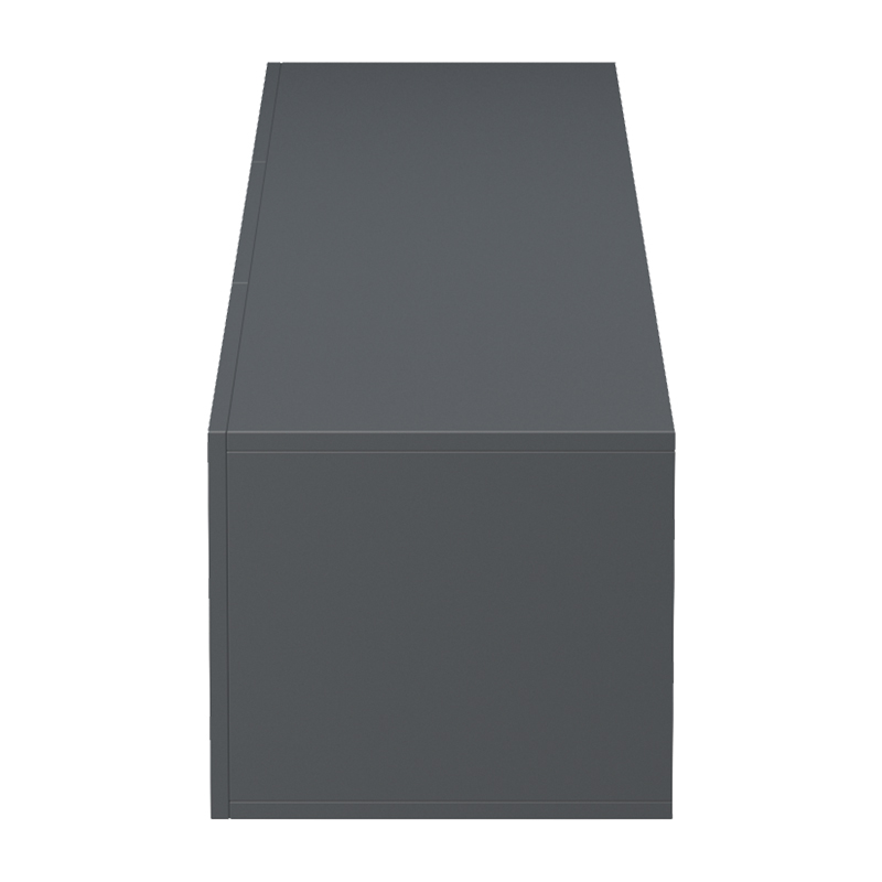 Wall-mounted TV cabinet with led Rival pakoworld anthracite 180x35x30cm