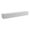 Wall-mounted TV cabinet with led Rival pakoworld white 210x35x30cm
