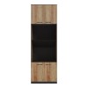 Rowan pakoworld kitchen cabinet in dark grey- oak shade 60x42x182cm