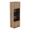 Rowan pakoworld kitchen cabinet in dark grey- oak shade 60x42x182cm