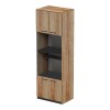 Rowan pakoworld kitchen cabinet in dark grey- oak shade 60x42x182cm