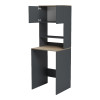 Laundry furniture Chaxe pakoworld anthracite-sonoma 65x32.5x183.6cm
