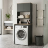 Laundry furniture Chaxe pakoworld anthracite-sonoma 65x32.5x183.6cm