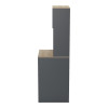 Laundry furniture Chaxe pakoworld anthracite-sonoma 65x32.5x183.6cm