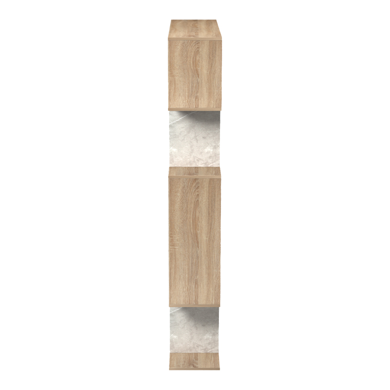 Βιβλιοθήκη Mito pakoworld sonoma - μπεζ μαρμάρου 108.5x25x161εκ