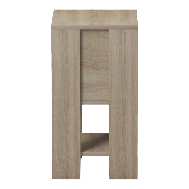 Κομοδίνο Reppo pakoworld sonoma-ανθρακί 30x30x55εκ