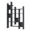 Βιβλιοθήκη Manco pakoworld ανθρακί 122x25.5x188εκ