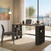 Γραφείο εργασίας Lovet pakoworld ανθρακί-sonoma 140x60x75εκ