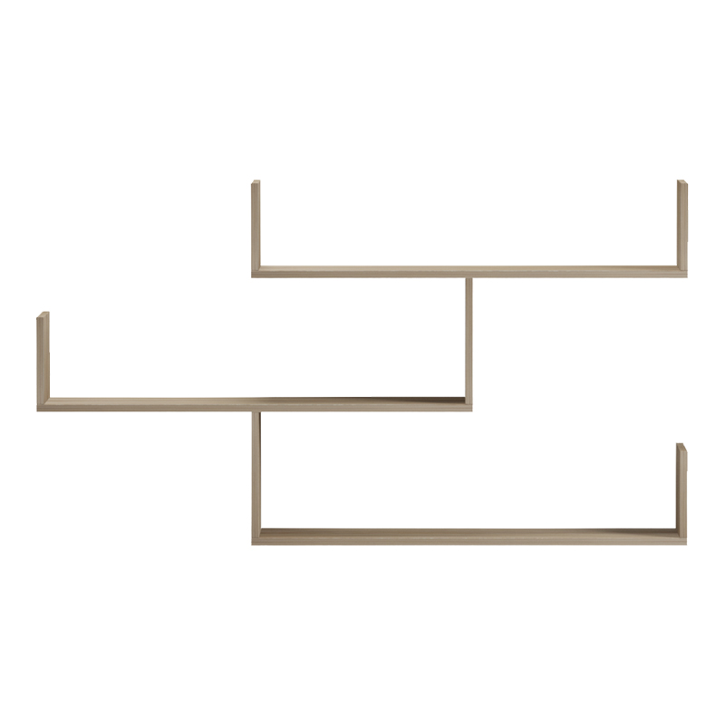 Wall shelf unit Tibet pakoworld sonoma 120x22x67cm