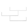 Wall shelf unit Tibet pakoworld white 120x22x67cm