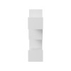 Wall shelf unit Tibet pakoworld white 120x22x67cm