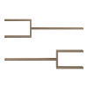 Sumpa pakoworld wall shelf 2 pcs sonoma 65x20x18cm