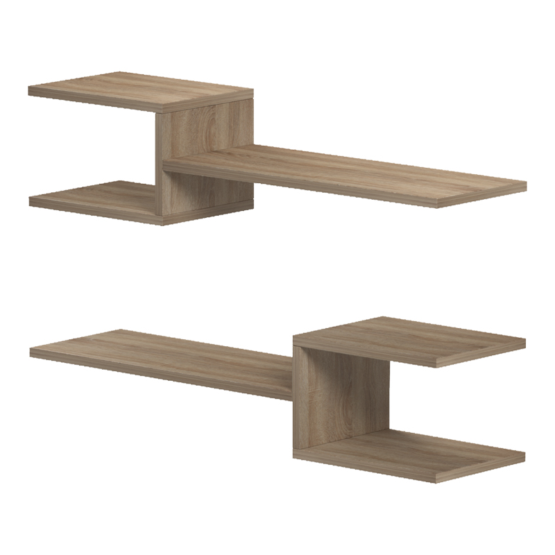 Sumpa pakoworld wall shelf 2 pcs sonoma 65x20x18cm