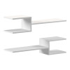 Sumpa wall shelf pakoworld 2pcs white 65x20x18cm
