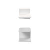 Sumpa wall shelf pakoworld 2pcs white 65x20x18cm