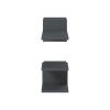 Sumpa wall shelf pakoworld 2pcs anthracite 65x20x18cm