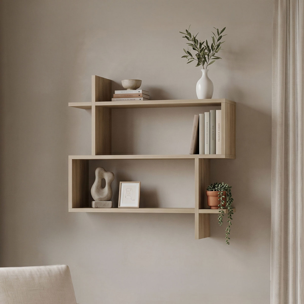 Parallel wall-shelf pakoworld sonoma 70x22x65.5cm