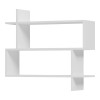 Parallel wall-shelf pakoworld white 70x22x65.5cm