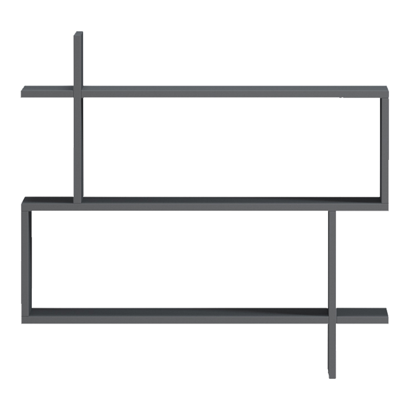 Parallel wall-shelf pakoworld anthracite 70x22x65.5cm