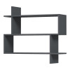 Parallel wall-shelf pakoworld anthracite 70x22x65.5cm