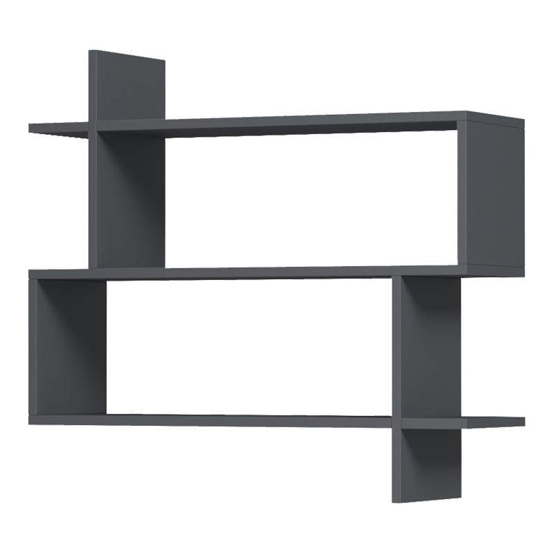 Parallel wall-shelf pakoworld anthracite 70x22x65.5cm