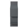 Parallel wall-shelf pakoworld anthracite 70x22x65.5cm