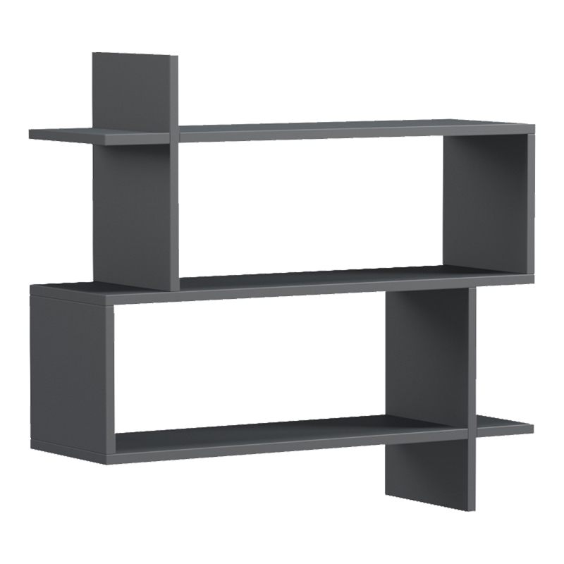 Parallel wall-shelf pakoworld anthracite 70x22x65.5cm
