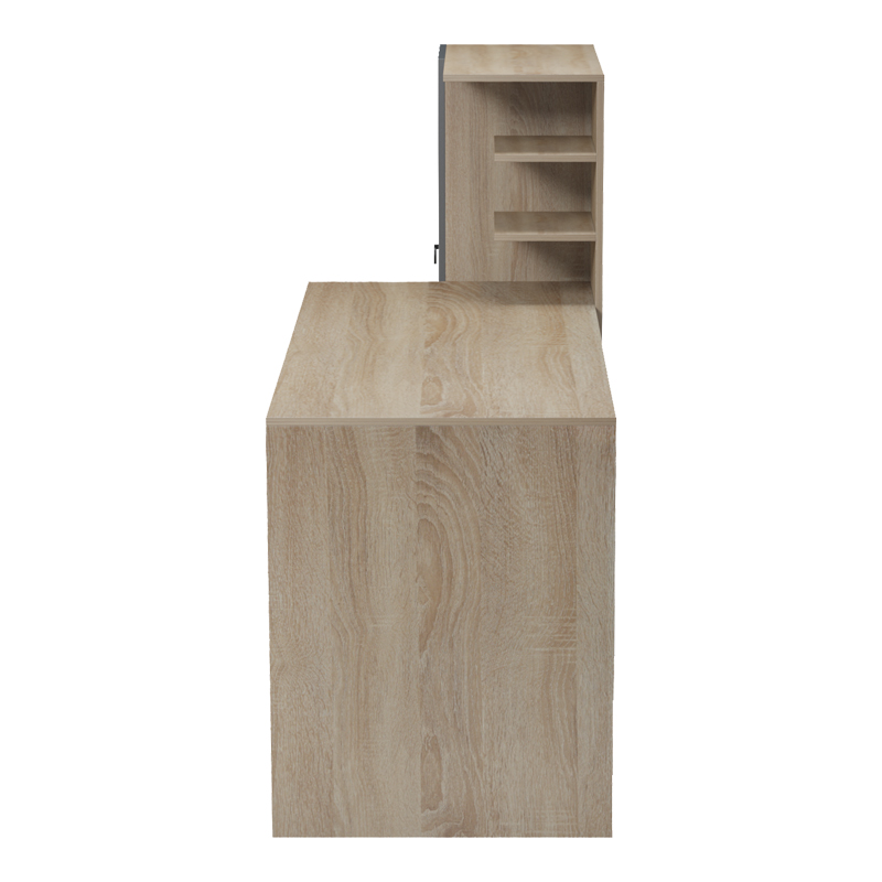 Desk with bookcase Felanbo pakoworld sonoma-anthracite 160x60x125cm