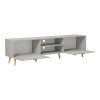 TV stand Gorna pakoworld beige marble look 180x35x48.6cm