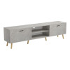 TV stand Gorna pakoworld beige marble look 180x35x48.6cm