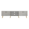 TV stand Gorna pakoworld beige marble look 180x35x48.6cm