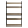 Επιδαπέδια ραφιέρα Oranis pakoworld sonoma-μαύρο 105x38x165εκ
