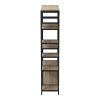 Επιδαπέδια ραφιέρα Ranea pakoworld sonoma-μαύρο 85x32x150εκ