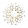 Mirror Flower pakoworld golden 83x2.5x83cm
