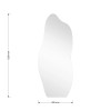 Mirror Irregular 1 pakoworld 50x1x120cm