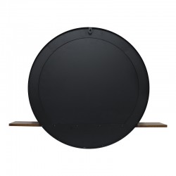 Mirror with shelf Salmin pakoworld metal in black shade 80x10x60cm Mirror with shelf Salmin pakoworld metal in black shade 80x10x60cm