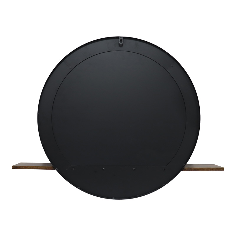 Mirror with shelf Salmin pakoworld metal in black shade 80x10x60cm Mirror with shelf Salmin pakoworld metal in black shade 80x10x60cm