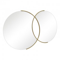 Mirror double Miryata pakoworld metal in golden shade 105x3x60cm Mirror double Miryata pakoworld metal in golden shade 105x3x60cm