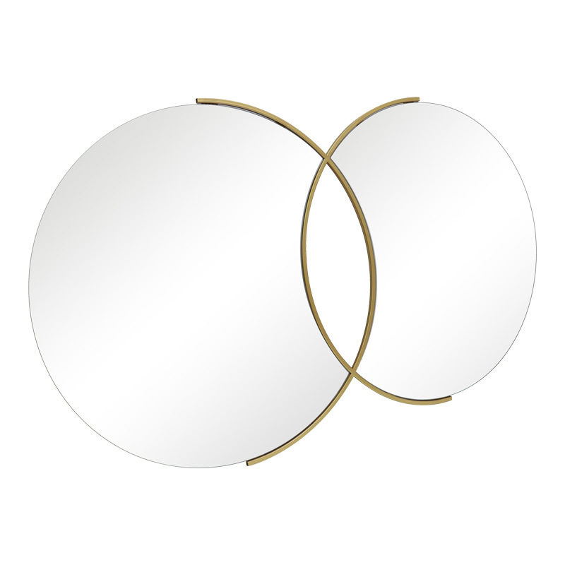 Mirror double Miryata pakoworld metal in golden shade 105x3x60cm Mirror double Miryata pakoworld metal in golden shade 105x3x60cm