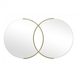 Mirror double Miryata pakoworld metal in golden shade 105x3x60cm Mirror double Miryata pakoworld metal in golden shade 105x3x60cm